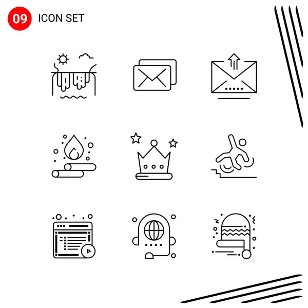 Set of 25 Universal Business Icons Vector — Stock Vector