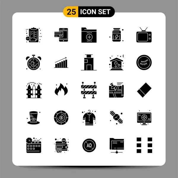 Conjunto Iconos Creativos Universales Simplemente Vector Ilustraciones Para Aplicaciones Web — Vector de stock