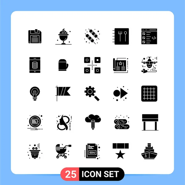 Set Universal Creative Icons Simply Vector Illustrations Web Mobile Apps — Stock Vector