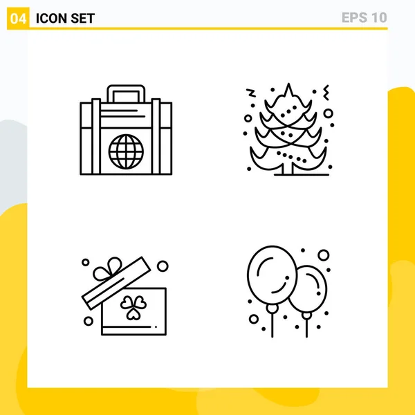 Conjunto Iconos Creativos Universales Simplemente Vector Ilustraciones Para Aplicaciones Web — Vector de stock