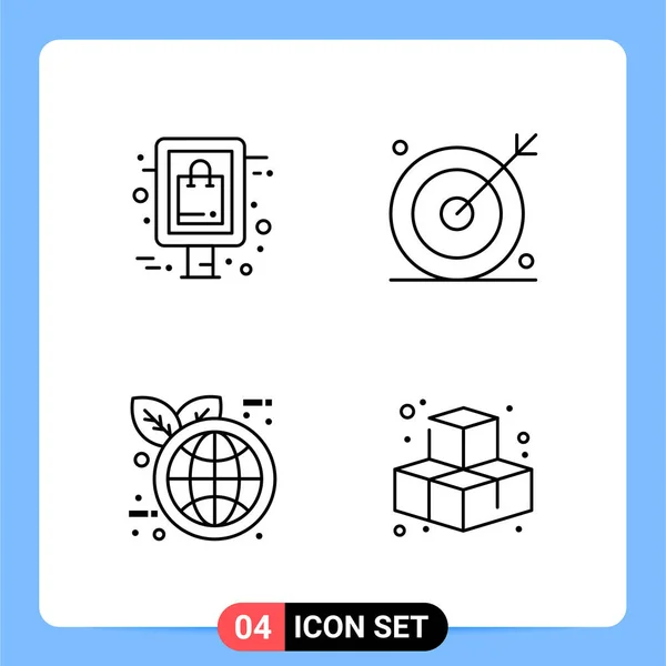 Conjunto Iconos Creativos Universales Simplemente Vector Ilustraciones Para Aplicaciones Web — Vector de stock