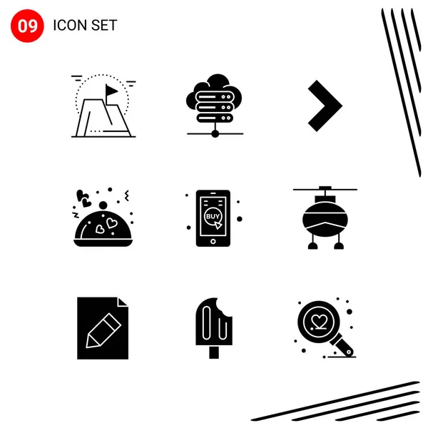 Conjunto Iconos Creativos Universales Simplemente Vector Ilustraciones Para Aplicaciones Web — Vector de stock