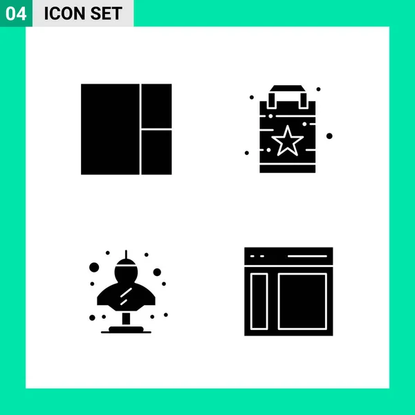 Conjunto Iconos Creativos Universales Simplemente Vector Ilustraciones Para Aplicaciones Web — Vector de stock