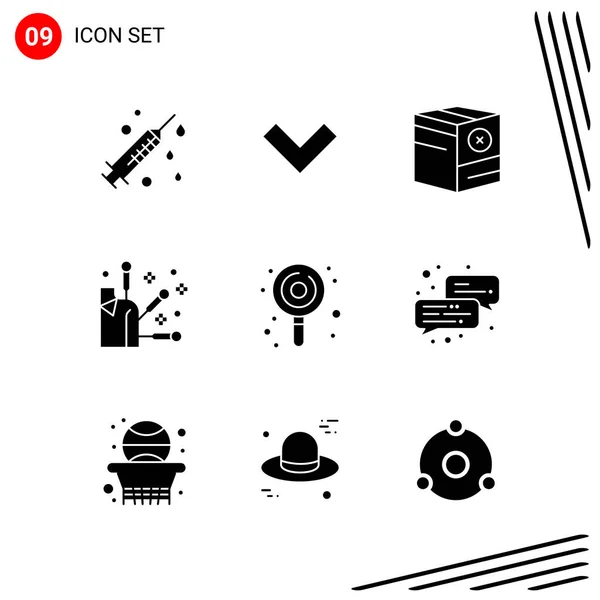 Conjunto Iconos Creativos Universales Simplemente Vector Ilustraciones Para Aplicaciones Web — Vector de stock