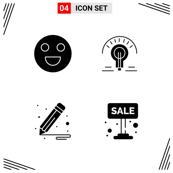 Conjunto Iconos Creativos Universales Simplemente Vector Ilustraciones Para Aplicaciones Web — Archivo Imágenes Vectoriales