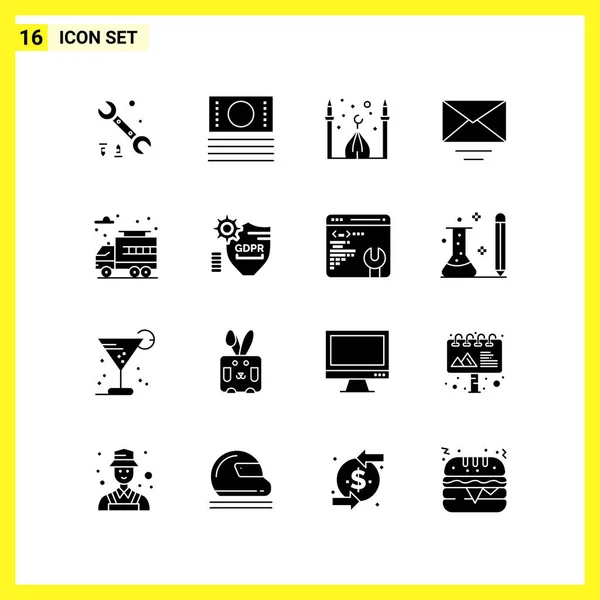 Set Universal Creative Icons Simply Vector Illustrations Web Mobile Apps — Stock Vector