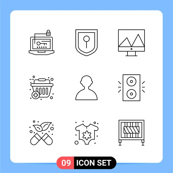 Conjunto Iconos Creativos Universales Simplemente Vector Ilustraciones Para Aplicaciones Web — Vector de stock