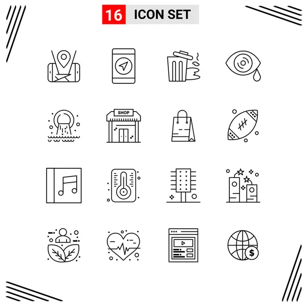 Set Universal Creative Icons Simply Vector Illustrations Web Mobile Apps — Stock Vector