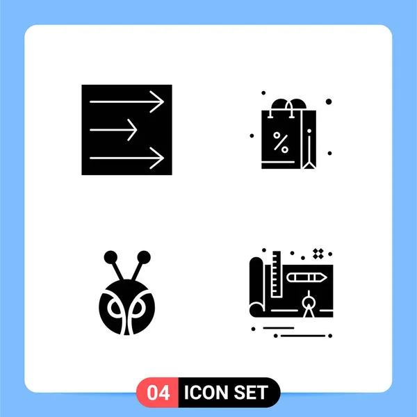 Conjunto Iconos Creativos Universales Simplemente Vector Ilustraciones Para Aplicaciones Web — Vector de stock