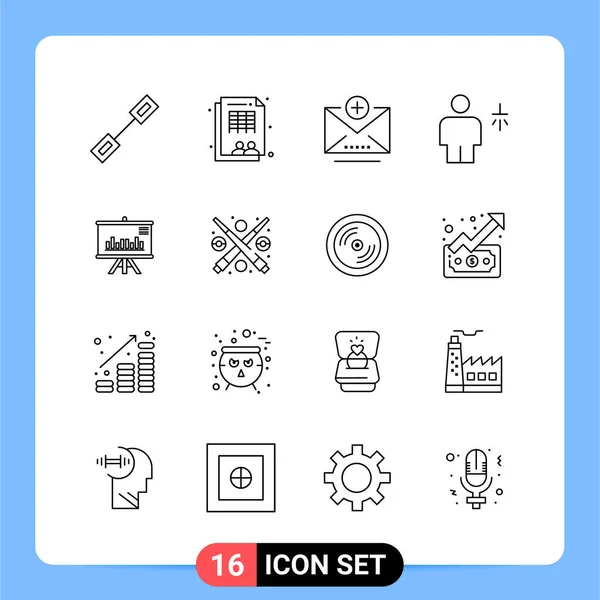 Set Universal Creative Icons Simply Vector Illustrations Web Mobile Apps — Stock Vector