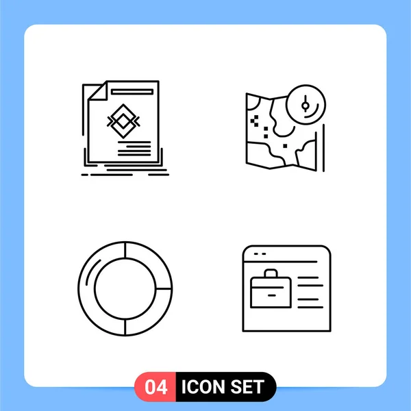 Set of 25 Universal Business Icons Vector — Stock Vector