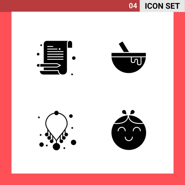 Conjunto Iconos Creativos Universales Simplemente Vector Ilustraciones Para Aplicaciones Web — Archivo Imágenes Vectoriales