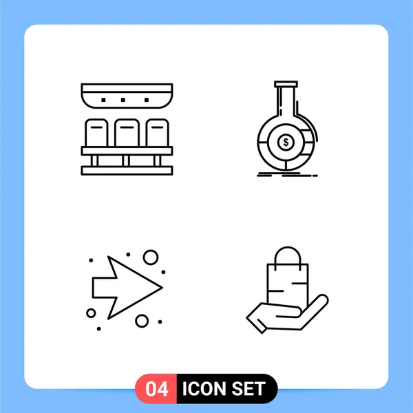 Conjunto Iconos Creativos Universales Simplemente Vector Ilustraciones Para Aplicaciones Web — Vector de stock