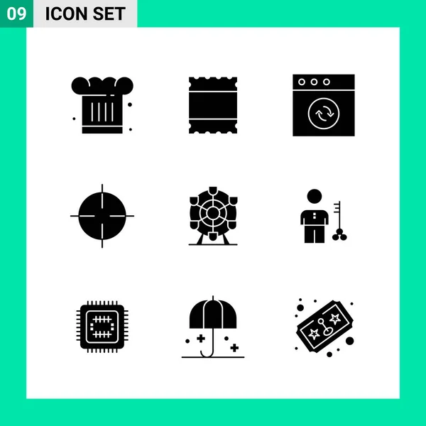 Conjunto Iconos Creativos Universales Simplemente Vector Ilustraciones Para Aplicaciones Web — Vector de stock