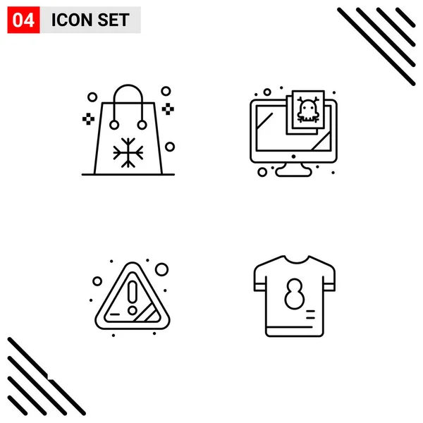 Conjunto Iconos Creativos Universales Simplemente Vector Ilustraciones Para Aplicaciones Web — Vector de stock