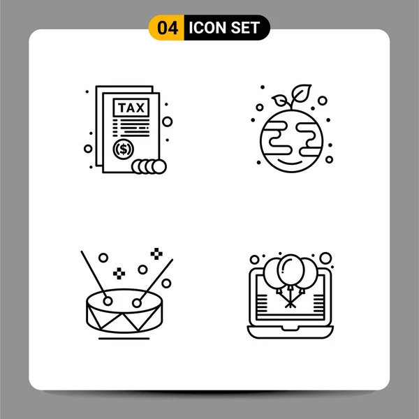 Set Dari Ikon Kreatif Universal Cukup Ilustrasi Vektor Untuk Aplikasi - Stok Vektor