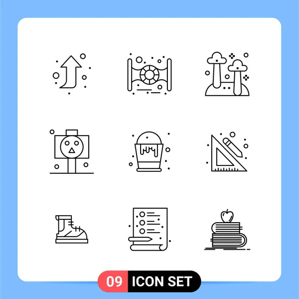 Conjunto Iconos Creativos Universales Simplemente Vector Ilustraciones Para Aplicaciones Web — Archivo Imágenes Vectoriales