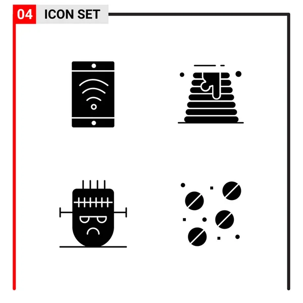 Set Icone Creative Universali Semplicemente Illustrazioni Vettoriali Applicazioni Progetti Web — Vettoriale Stock