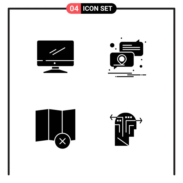 Conjunto Iconos Creativos Universales Simplemente Vector Ilustraciones Para Aplicaciones Web — Archivo Imágenes Vectoriales