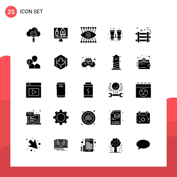 Conjunto Iconos Creativos Universales Simplemente Vector Ilustraciones Para Aplicaciones Web — Vector de stock