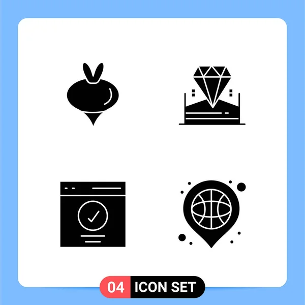 Conjunto Iconos Creativos Universales Simplemente Vector Ilustraciones Para Aplicaciones Web — Archivo Imágenes Vectoriales