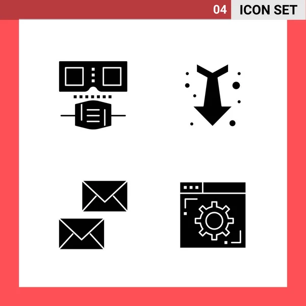 Conjunto Iconos Creativos Universales Simplemente Vector Ilustraciones Para Aplicaciones Web — Vector de stock