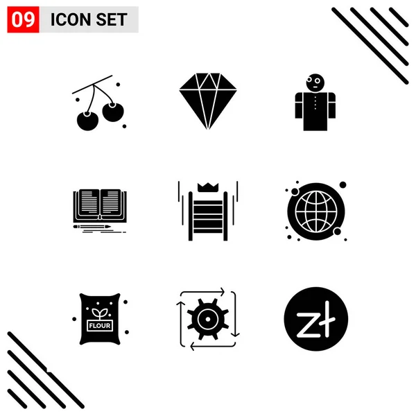 Conjunto Iconos Creativos Universales Simplemente Vector Ilustraciones Para Aplicaciones Web — Vector de stock