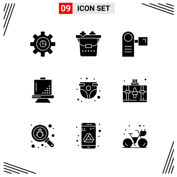 Set Universal Creative Icons Simply Vector Illustrations Web Mobile Apps — Stock Vector