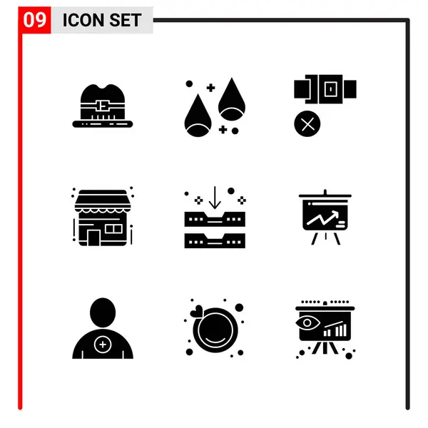 Set Universal Creative Icons Simply Vector Illustrations Web Mobile Apps — Stock Vector