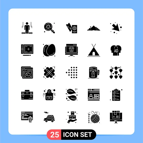 Conjunto Iconos Creativos Universales Simplemente Vector Ilustraciones Para Aplicaciones Web — Archivo Imágenes Vectoriales