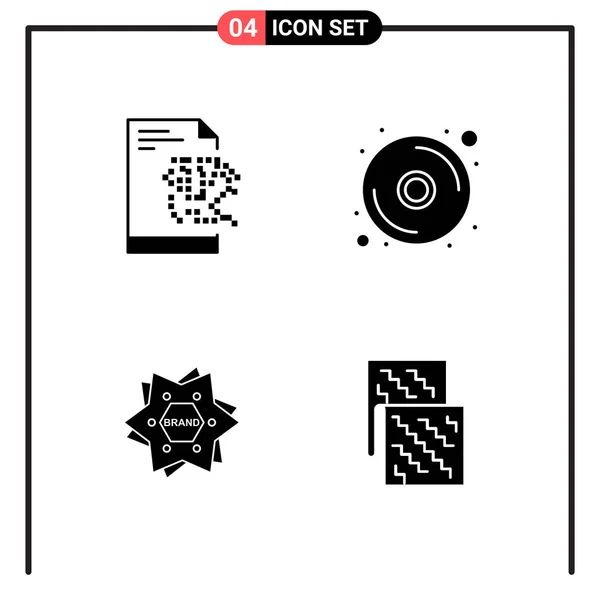 Conjunto Iconos Creativos Universales Simplemente Vector Ilustraciones Para Aplicaciones Web — Archivo Imágenes Vectoriales