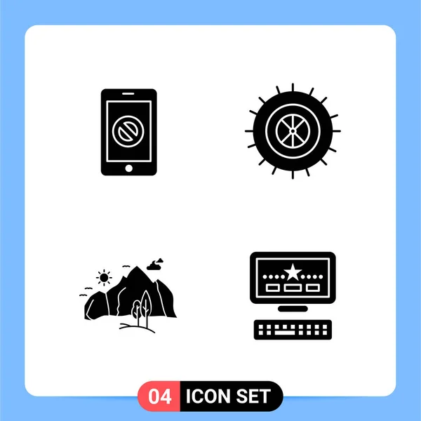 Set Universal Creative Icons Simply Vector Illustrations Web Mobile Apps — Stock Vector