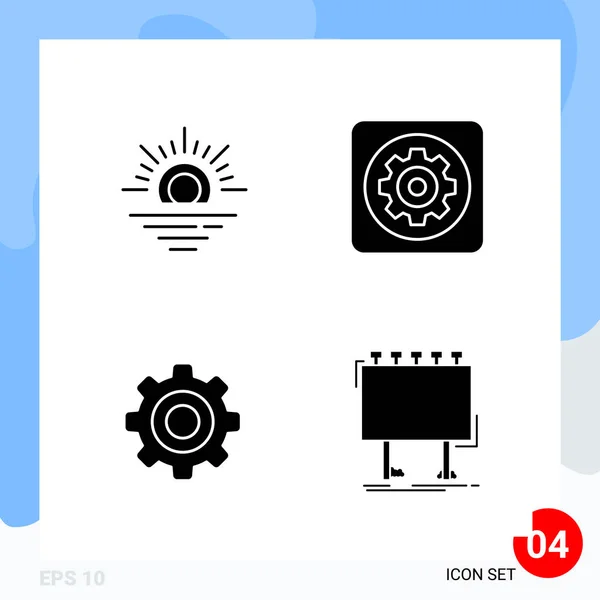 Conjunto Iconos Creativos Universales Simplemente Vector Ilustraciones Para Aplicaciones Web — Vector de stock