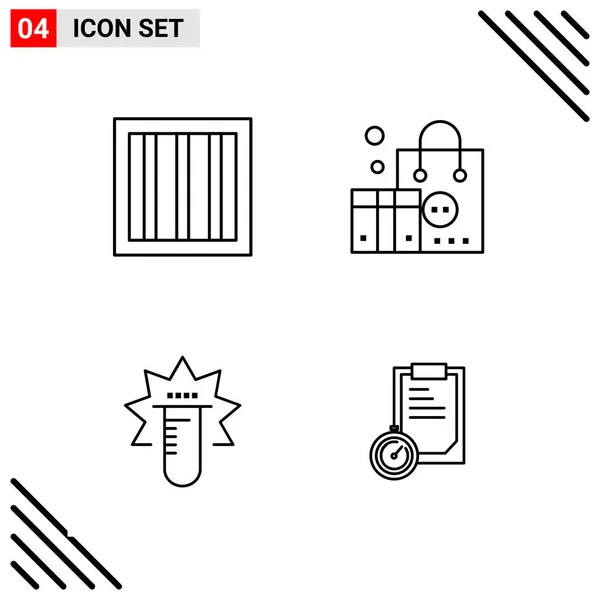 Set Universal Creative Icons Simply Vector Illustrations Web Mobile Apps — Stock Vector