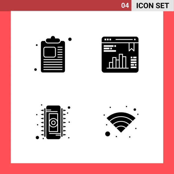 Set Universeller Kreativer Symbole Einfach Vektorillustrationen Für Web Und Mobile — Stockvektor