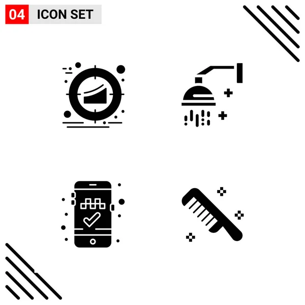 Conjunto Iconos Creativos Universales Simplemente Vector Ilustraciones Para Aplicaciones Web — Vector de stock