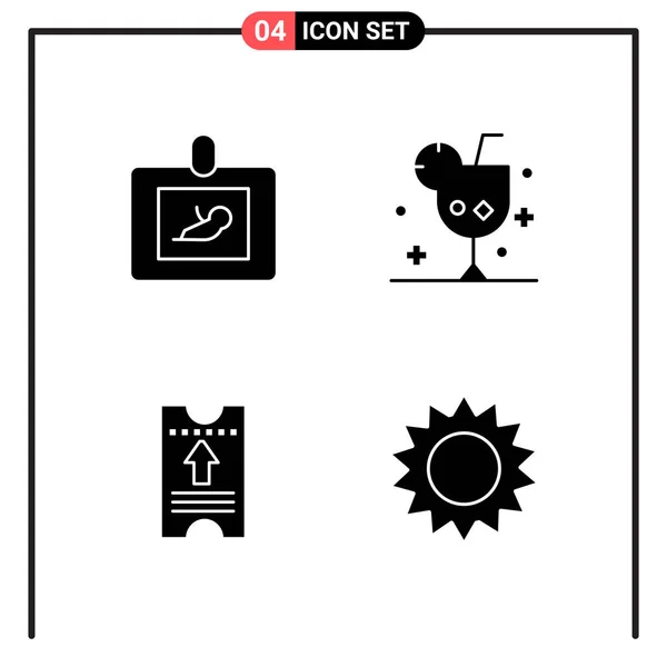 Set Dari Ikon Kreatif Universal Cukup Ilustrasi Vektor Untuk Aplikasi - Stok Vektor