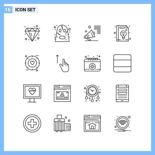 Set Universal Creative Icons Simply Vector Illustrations Web Mobile Apps — Stock Vector