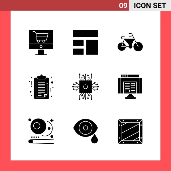 Conjunto Iconos Creativos Universales Simplemente Vector Ilustraciones Para Aplicaciones Web — Vector de stock