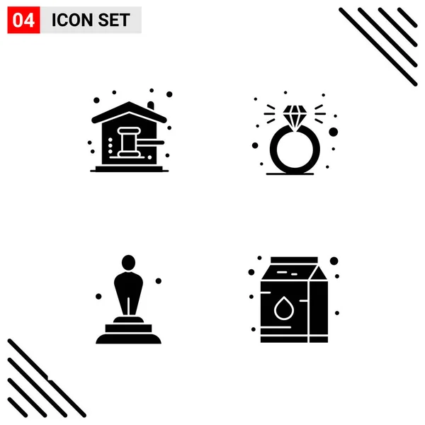 Iconos Creativos Conjunto Diseño Sobre Fondo Blanco — Vector de stock