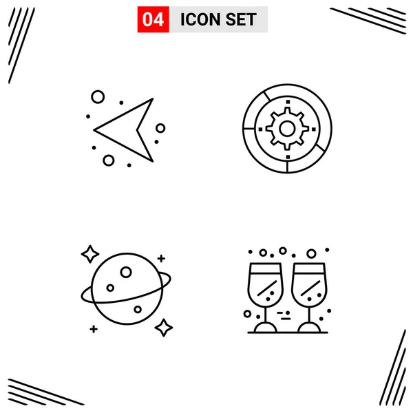 Set van 25 Universele Business Iconen Vector — Stockvector