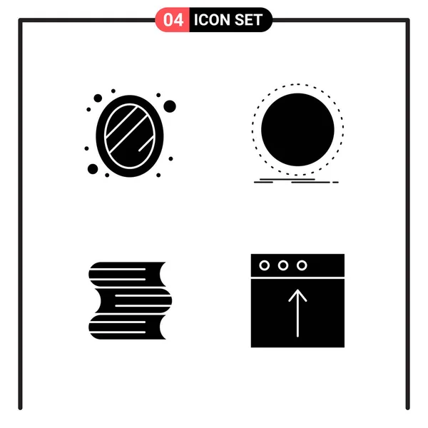 Conjunto Iconos Creativos Universales Simplemente Vector Ilustraciones Para Aplicaciones Web — Archivo Imágenes Vectoriales