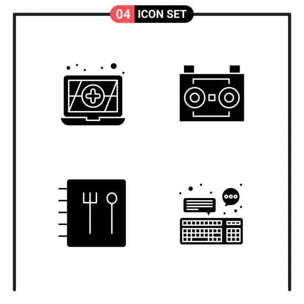 Set Dari Ikon Kreatif Universal Cukup Ilustrasi Vektor Untuk Aplikasi - Stok Vektor