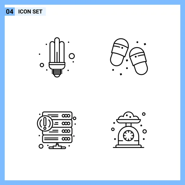 Set Universal Creative Icons Simply Vector Illustrations Web Mobile Apps — Stock Vector