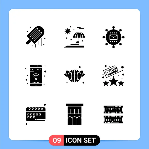 Conjunto Iconos Creativos Universales Simplemente Vector Ilustraciones Para Aplicaciones Web — Vector de stock