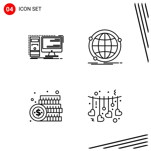 Set de 25 iconos de negocio universales Vector — Vector de stock