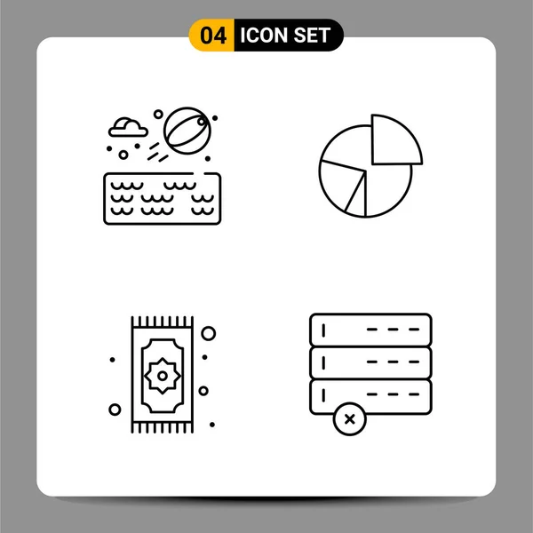 Set Universal Creative Icons Simply Vector Illustrations Web Mobile Apps — Stock Vector