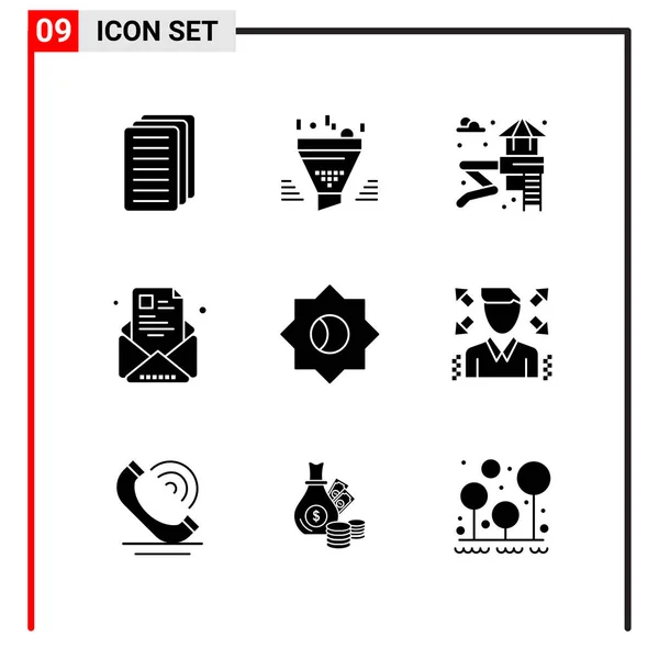 Set Universal Creative Icons Simply Vector Illustrations Web Mobile Apps — Stock Vector