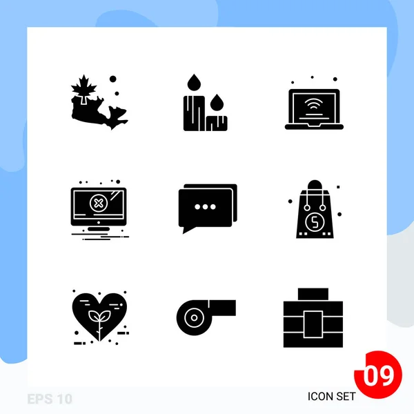 Conjunto Iconos Creativos Universales Simplemente Vector Ilustraciones Para Aplicaciones Web — Vector de stock