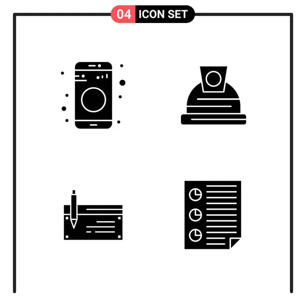 Conjunto Iconos Creativos Universales Simplemente Vector Ilustraciones Para Aplicaciones Web — Archivo Imágenes Vectoriales